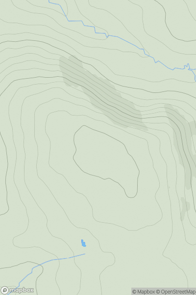Thumbnail image for Sheep Hill [Lancashire, Cheshire and S Pennines] showing contour plot for surrounding peak